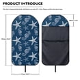 thumbnail image 7 of KUIFORTI Waterproof Non-Slip Car Seat Cover Towel - Starfish Print Elastic Seat Protector for Gym Workouts and Beach Trips, Universal Fit for Cars, SUVs and Trucks, 7 of 7