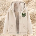 thumbnail image 1 of LOVZFMLL Vestes pour Femmes Sweat à Capuche en Polaire Imprimée à la Mode, 1 of 4