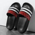 thumbnail image 1 of Zapatillas de marca para hombre y mujer, sandalias de verano a rayas para piscina, para parejas, tallas grandes, informales, para playa, para el hogar, para dormitorio, 1 of 6