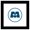 Black Framed Version, variant on Gallery Pops Disney Pixar Monsters Inc. - Iconic Logo Wall Art, Unframed Version, 12" x 12"