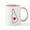 White/Pink Inside, variant on CafePress - B Mugs - 11 oz Ceramic Mug - Novelty Coffee Tea Cup
