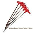 thumbnail image 2 of Extra Long Type Hex Keys Set 3/4/5/6/8mm Allen Keys Hand Tool Hexagon Set T Handle Flat Wrench Repair Tools Keys For Repair Car 6mm Brown, 2 of 6