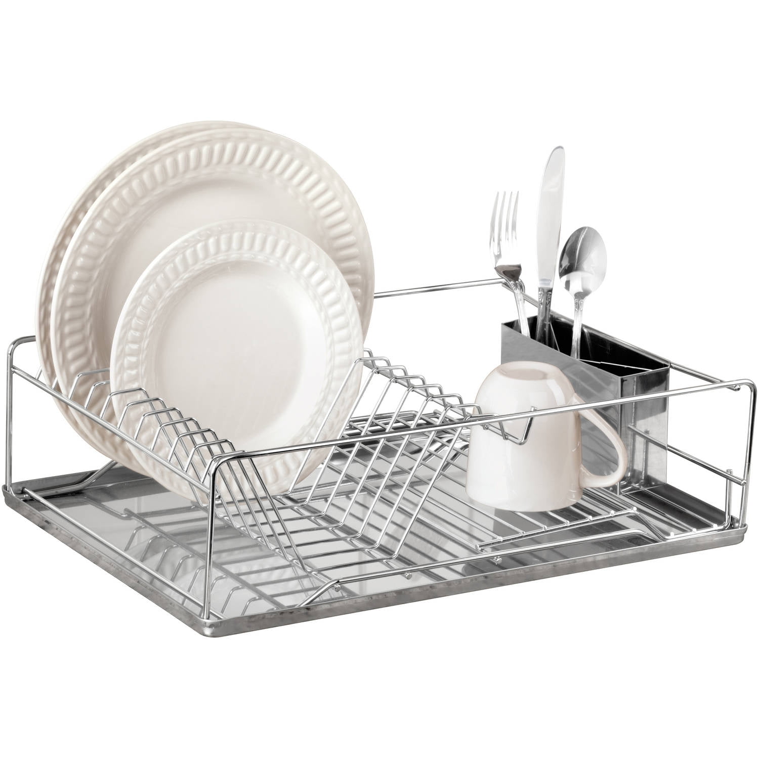 Kitchen Details 3-Piece Stainless Steel 19" Dish Rack by Kennedy International, INC.