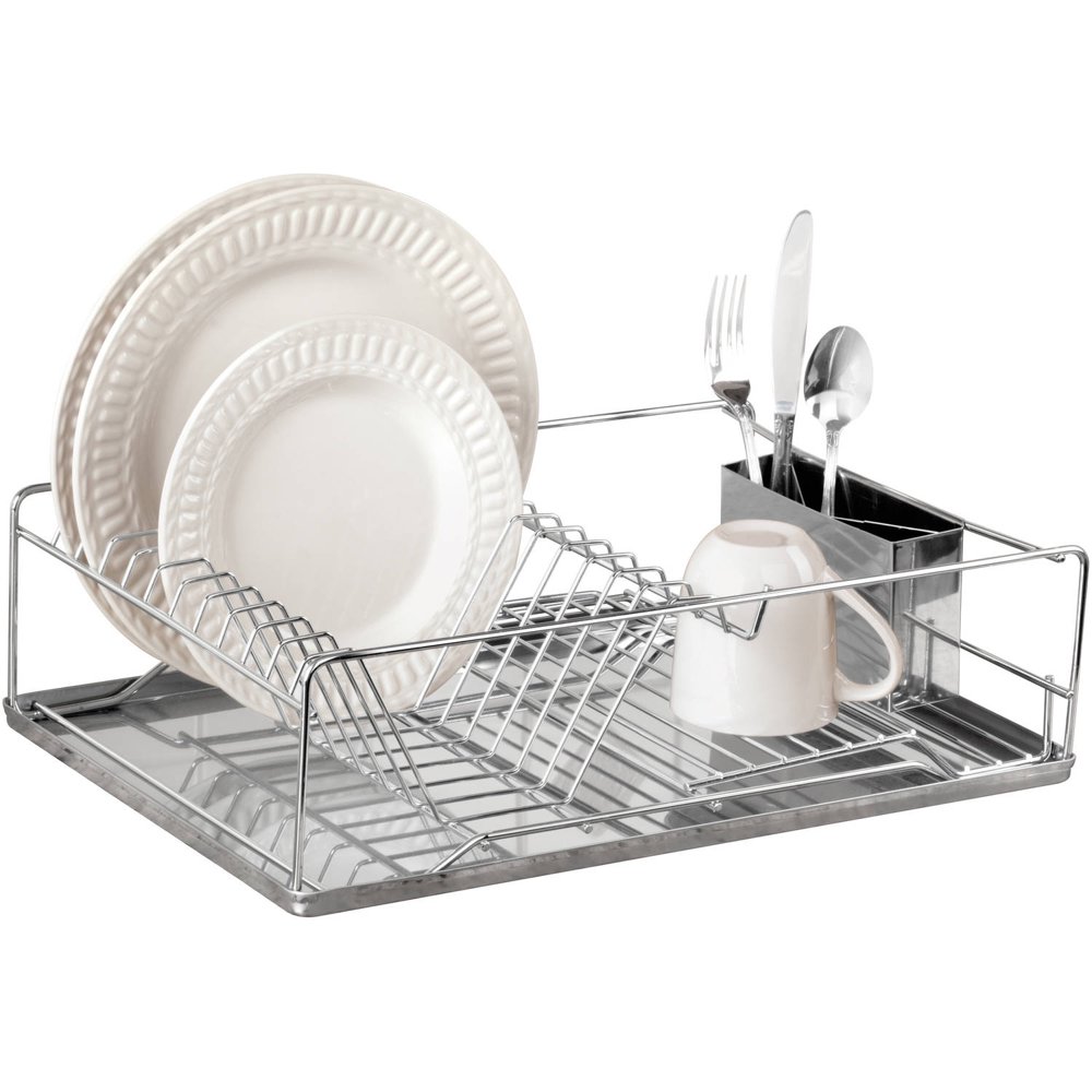 Kitchen Details Twisted Chrome 3 Piece Dish Rack