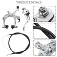 thumbnail image 5 of Front Fixie Road Bike Cruiser Brake Set Bike Brake Kit Bike Caliper Brake Kit Side Pull Brake Set For Most Fixie Bike Silver, 5 of 8