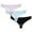 c02Blue, variant on LNWUY 3PC Women's Solid Color Seamless Breathable Thong Low Waisted Underwear Women's Comfortable Briefs Panty Blue S