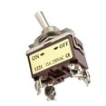 thumbnail image 4 of 5PCS 2 Position Toggle Switch ON OFF Toggle Switch 4 Pin 12mm Mount 15A 250VAC, SPDT Toggle Switches, 4 of 8