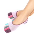 thumbnail image 2 of Womens 5 Toe Colorful Yoga Sport Non Slip Soft Breathable Massage Toe Socks, 2 of 3