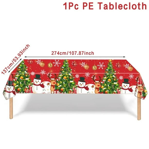 Mantel de Navidad para decoración del hogar, decoración de mesa de Navidad, Año Nuevo, 2023, 2024