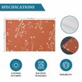 thumbnail image 6 of Fall Botanical Placemats Set of 8, Orange Autumn Maple Leaf Farmhouse Placemats for Dining Table, Place Mats for Kitchen Tabletop, Waterproof Wipeable Dining Table Mats Set, 6 of 9