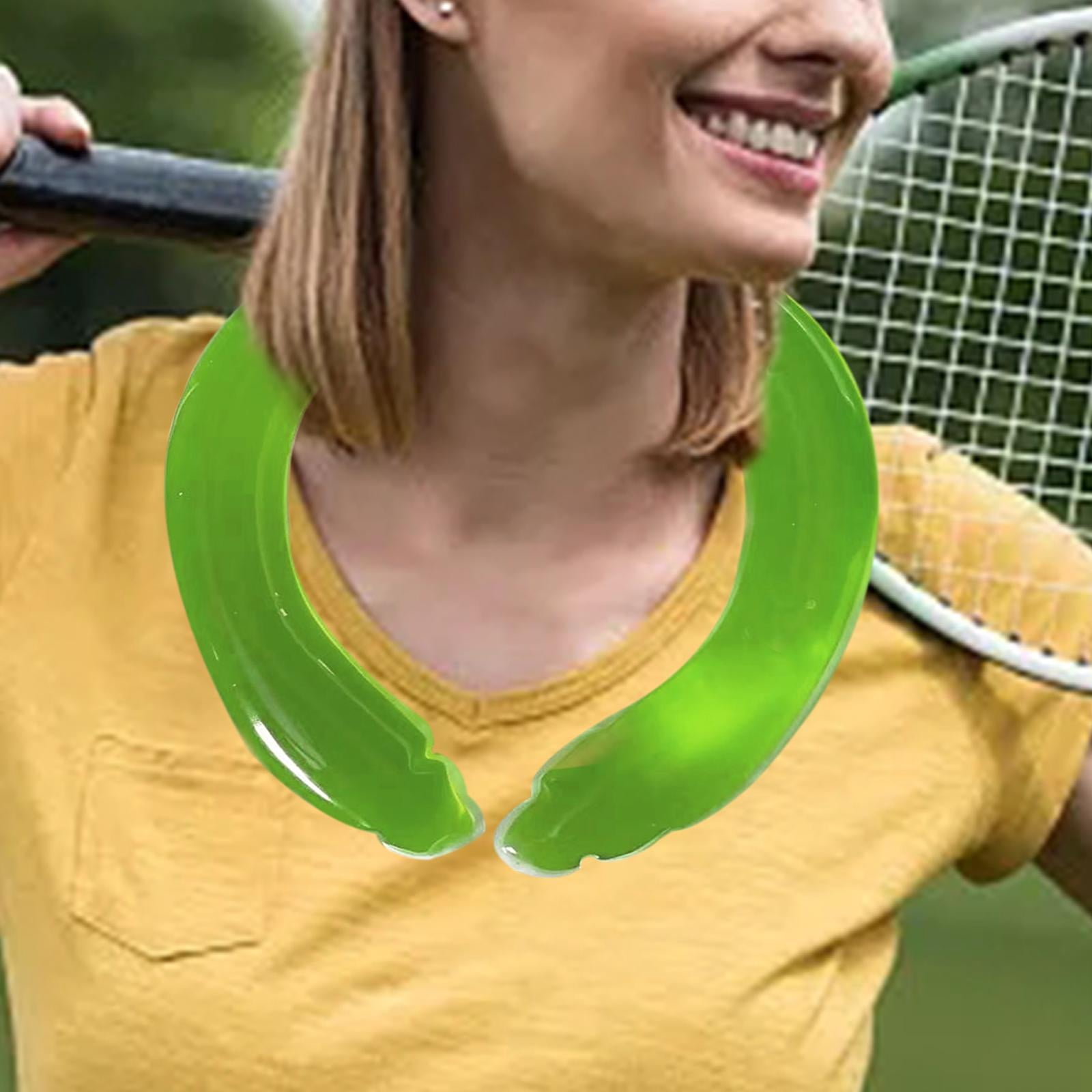 Wswqop Hot Summer Neck Cold Cooler Wraps Chill Cold Ice Pack Reusable Neck Cooling Tube Green