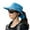 Blue, variant on Sun Hats For Women Men Outdoor Camping Hiking Sports Adjustable Breathable Lightweight Wide Brim Summer Hat