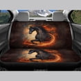 thumbnail image 6 of Uourmeti Flaming Horse Art Car Seat Covers Stretchy Car Seat Covers Full Set Full Backrest Auto Decor Interior Fit for Cars Truck, 6 of 10