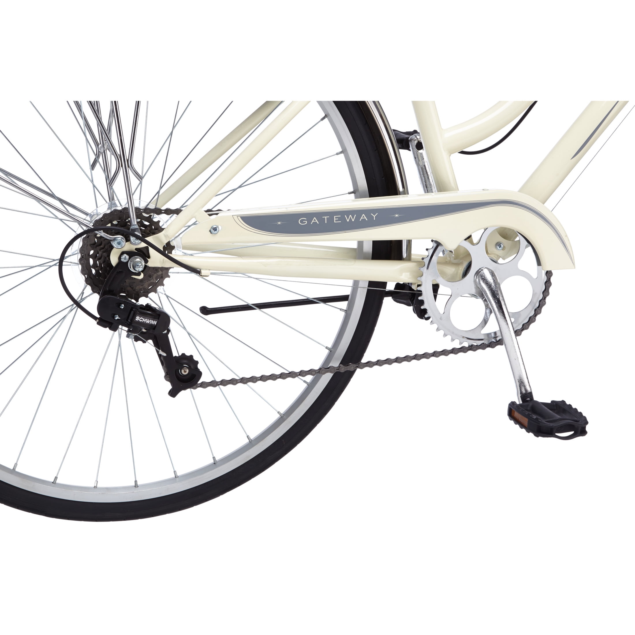 Schwinn Gateway Hybrid Fitness Bike, 700c Wheel, 7 Speeds, Cream