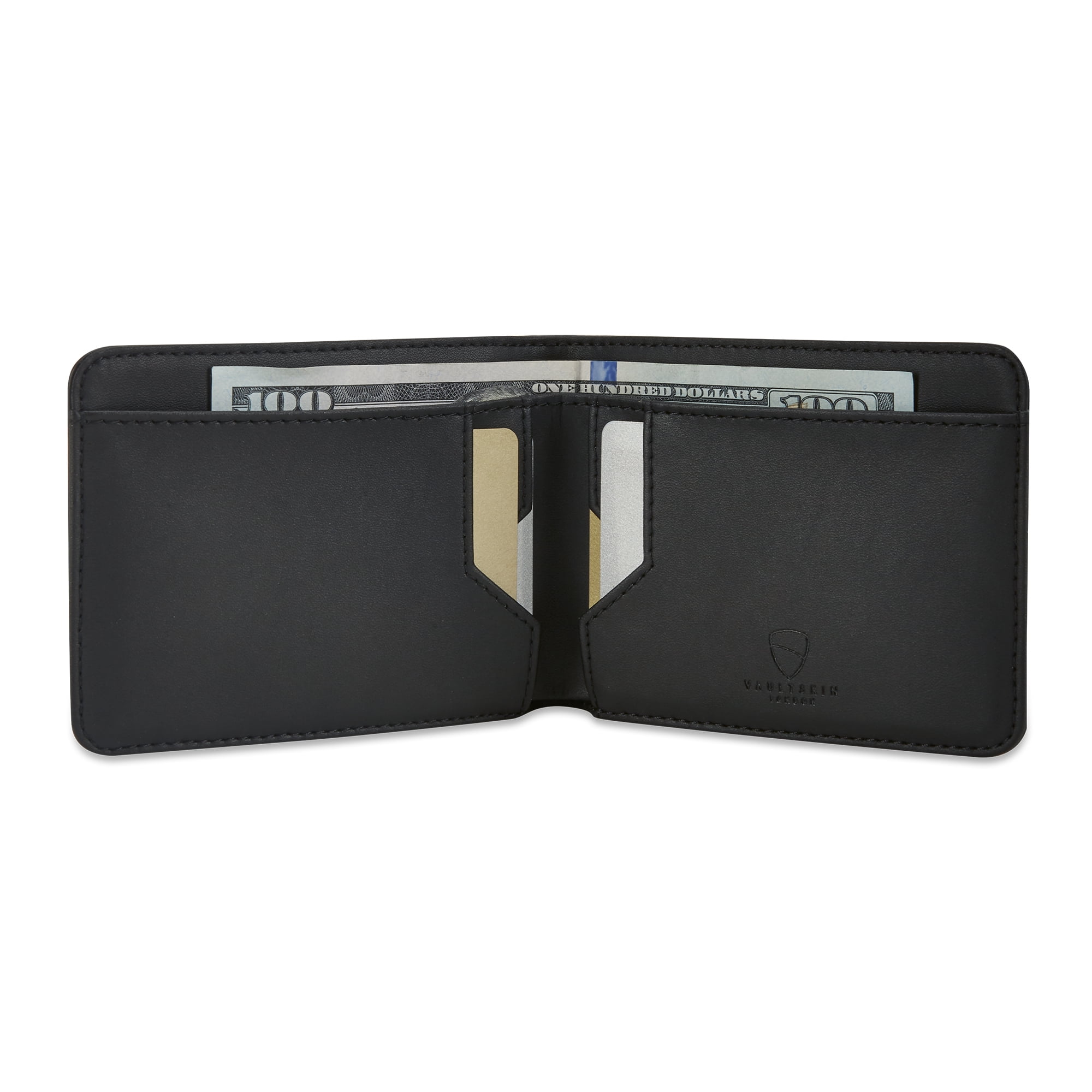 Slim Minimalist Bifold Wallet. Credit Card Holder with RFID
