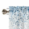 thumbnail image 5 of Blue Polka Dot Kitchen Valances for Windows 42x12 Inch Kitchen Curtains Valances Rod Pocket Abstract Modern Art Dots Watercolor Bathroom Window Valances for Window Treatment Decor, 5 of 6