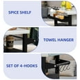 thumbnail image 2 of ModFusion 36" Portable Outdoor Kitchen Cart with Stainless Steel Top, Rolling Utility Storage Cabinet, Spice Rack & Towel Hooks, 2 of 10