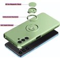 thumbnail image 3 of Compatible with A14 5G Case with Ring Kickstand Green, Phone A14 5G Case Silicone Liquid with Soft Microfiber Lining Slim Shockproof Protective Cover (Green), 3 of 14