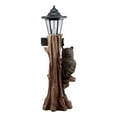 thumbnail image 3 of Ebros Forest Guardian Night Owl Welcome Sign Statue With Solar Powered Lantern, 3 of 5