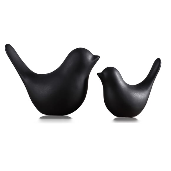 Estatuas de animales de cerámica FANTESTICRYAN Black Bird para decoración del hogar