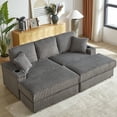 thumbnail image 5 of Fascinating Corduroy 3 With , 2 Storage Spaces & Cup-holders For Home Elegant Couch Areas Cup Holders, 5 of 6