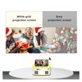 thumbnail image 4 of Projector Screen White Grid Anti Light Curtain High Brightness 100 130 Inch 16:9 Portable 4K HD Fabric Cloth For Beamer ,Easy to Use, 4 of 6