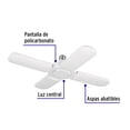 thumbnail image 2 of Lámpara LED 32W tipo ventilador, 4 aspas ajustables, Volteck Volteck LED-350V, 2 of 4