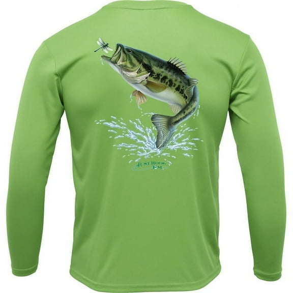 Just Hook 'Em L/S Bass Performance T-shirt - XX-Large