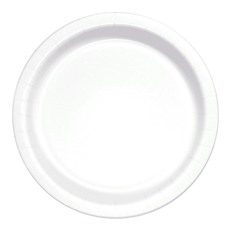 Great Value Ultra Compostable Paper Plates, White, 10 1/16 Inch
