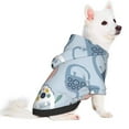 thumbnail image 3 of Bingfone Cute Chameleons On Blue Dog Clothes Hoodie, Pet Winter Coat,Puppy Sweatshirts For Small Dogs Boy Girl,Suitable For All Breeds-Large, 3 of 9