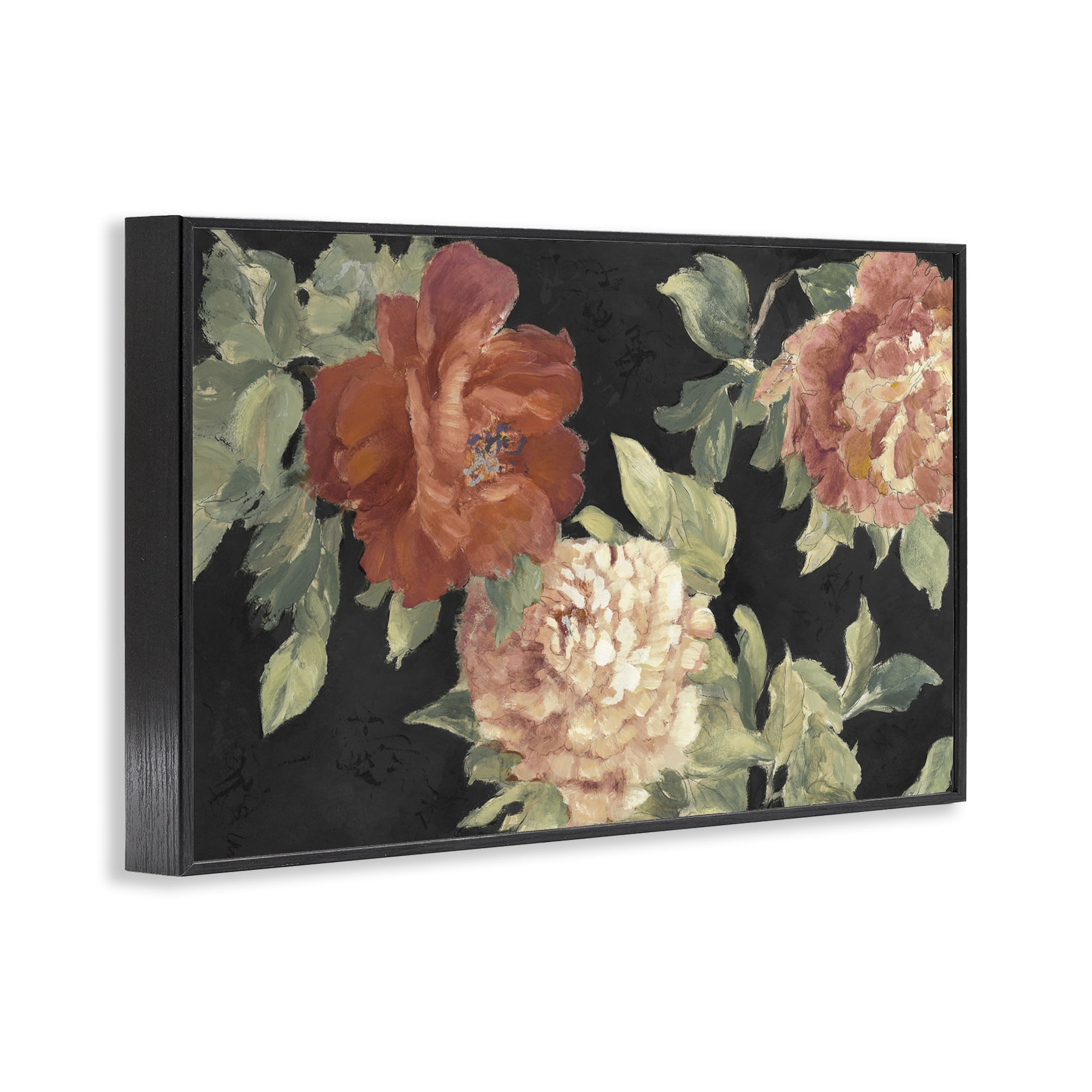 Stupell Industries Beauty of the Red Blossom Black Framed Giclee Art, design by Lanie Loreth