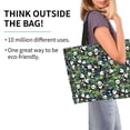 thumbnail image 2 of Balery Fun Panda Playing With Bamboo Leaves Bolsa Tote Estilo Estético con Cremalleras, Bolsa de Hombro, Bolsa de Compras Grande y Plegable, 2 of 8