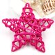 thumbnail image 5 of Billuyoard 5 uds cinco estrellas 6CM mimbre trenzado vid Navidad cumpleaños hogar boda fiesta decoraciones DIY adornos Kits de decoración para fiestas rosado Billuyoard JJ9610-02, 5 of 6