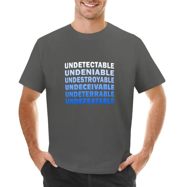 Camiseta indetectable jokes de gran tamaño negro vintage paquete de camisetas gráficas para hombre