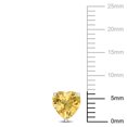 thumbnail image 2 of Everly Women’s 3 1/4ct TGW Heart-Shaped Citrine Sterling Silver Stud Earrings, 2 of 8