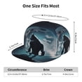 thumbnail image 4 of Hirioo Moon Wolf Warrior for Baseball Cap Men Cap Flat Brim for Men Women Teens Adjustable Baseball Cap, 4 of 7