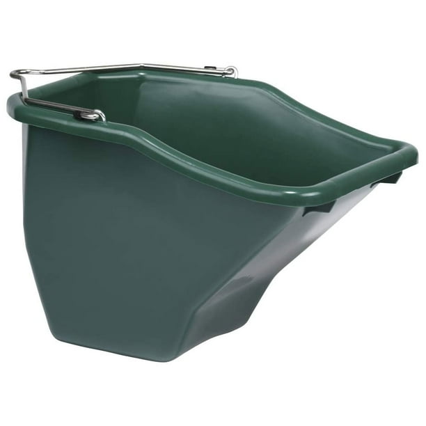 Little Giant 20Quart Durable Plastic Flat Back Livestock Feed Bucket