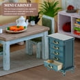 thumbnail image 5 of Qumonin Dollhouse Furniture Cabinet 1:12 Scale Miniature Wooden Model Accessories, 5 of 6