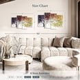 thumbnail image 4 of Elephant Stock The Colour Of Dreams Wall Art - Horizontal Multi Panel Canvas - Living Room Wall Decor - Floral And Botanical Multi Panel - Orange And Gray Decor By Ashvin Harrison - 36" x 22", 4 of 8