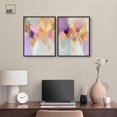 thumbnail image 2 of Gold and Purple Set Canvas Set of 2 Pastel Art Prints by Art Remedy, Black Frame, 16 x 20, 2 of 6