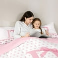 thumbnail image 4 of Feelyou Cute Monogrammed D Twin Bedding Sets 7pcs, Cartoon Bow-tie Bedding Comforter Set, 4 of 8