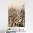 thumbnail image 1 of Beige Tapestry, Paris Streets Busy Day Buildings Bridge River City Horizon Photography Print, Fabric Wall Hanging Decor for Bedroom Living Room Dorm, 5 Sizes, Beige, by Ambesonne, 1 of 1