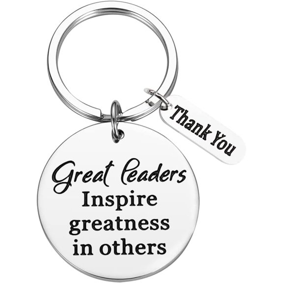 Thank You Leader Gifts for Boss Christmas Gifts Male Female Scout Leaders Appreciation Gifts for Colleagues Team Leader Boss Keychain Leadership Gift for Managers