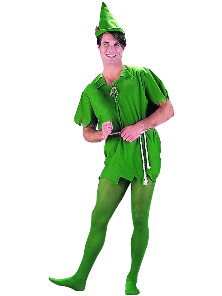 Peter Pan Cosplay Costume Outfit Halloween Uniform Suit Green Dress Men