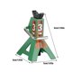 thumbnail image 4 of Ounissouiy Soporte de gato de simulación de Metal 1:10, camión sobre orugas, soporte de elevación de vehículos de escalada, piezas de Kits de construcción modelo Verde, 4 of 6