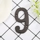 thumbnail image 5 of 5 Piezas Metal Número Digital Hierro Fundido Casa Signo Placa Puerta DIY Pared (9), 5 of 9
