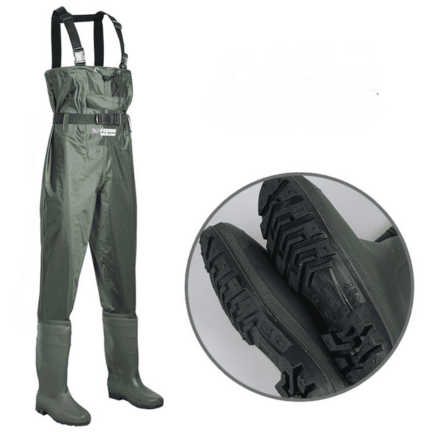 Raincoat Fisherman's Pants, One-piece dry fishing suit (green