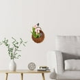 thumbnail image 3 of Arborister Wicker Hanging Flower Planter: 2pcs Round Railing Planter (26x20cm), 3 of 10