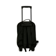 Rockland Unisex Luggage 17 Rolling Backpack R01 Black