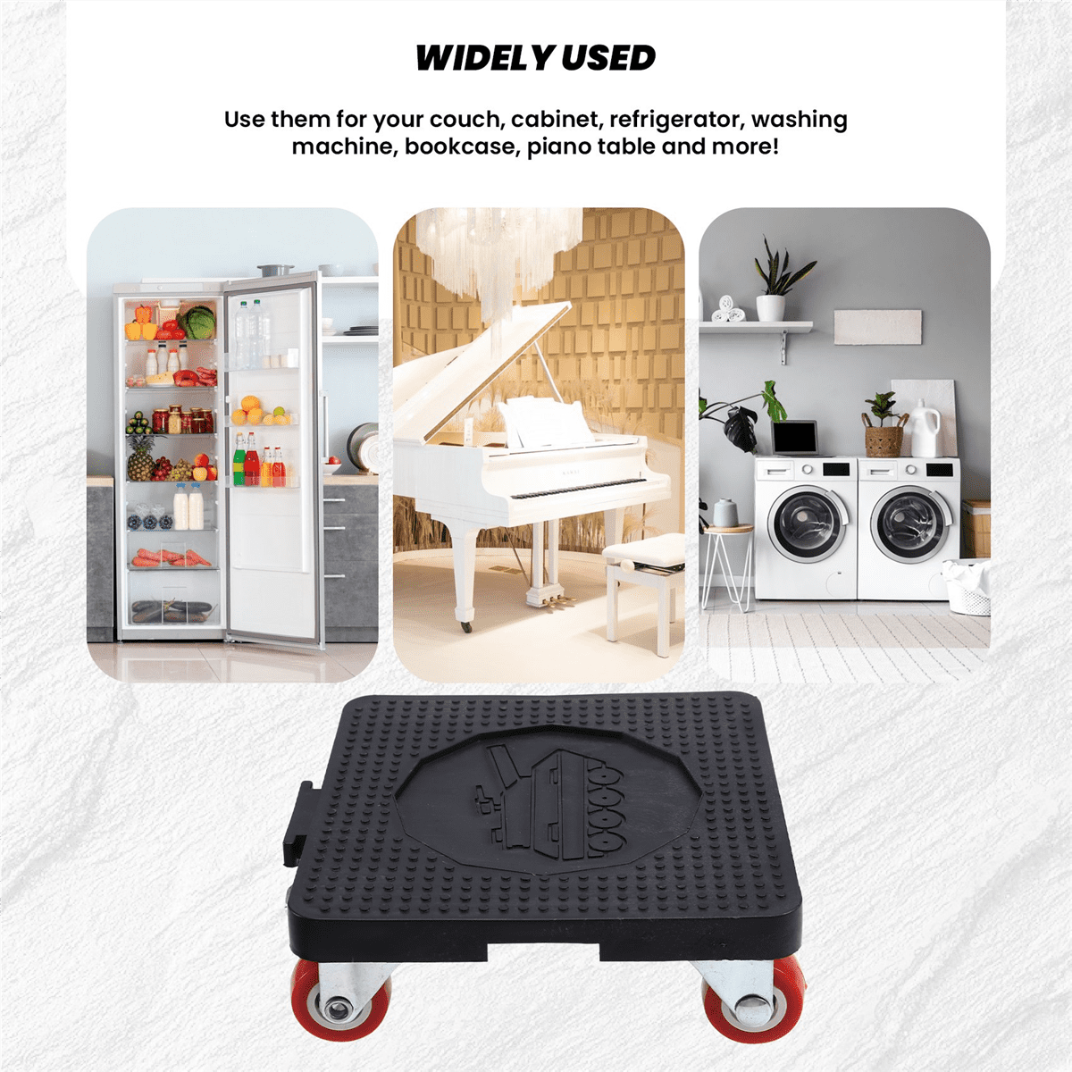 Universal Wheel Moving Tool Heavy Duty Furniture Handling Tools Moving Furniture Helper Removable Moving Tool